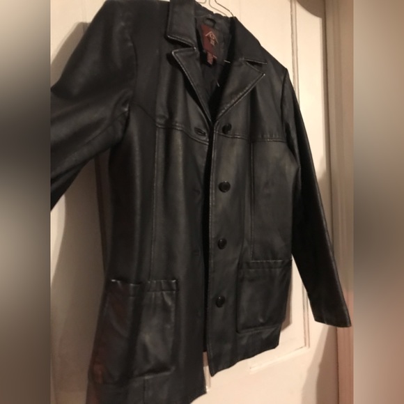 Vtg. G 111 genuine black leather jacket, size MM - Picture 12 of 17